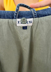 large mid blue denim jacket label