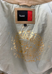 small beige toi and moi fitted utility jacket label