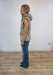medium fishbone grey gilet