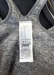 small grey sports bra