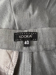 back to school drop grey pinstripe flared trousers label