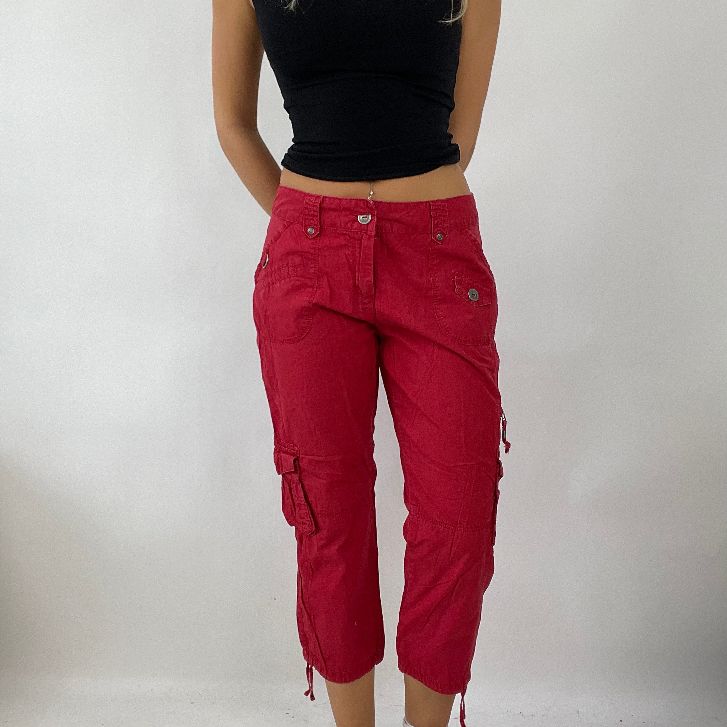 DROP 5 small yessica red three quarter length trousers remass