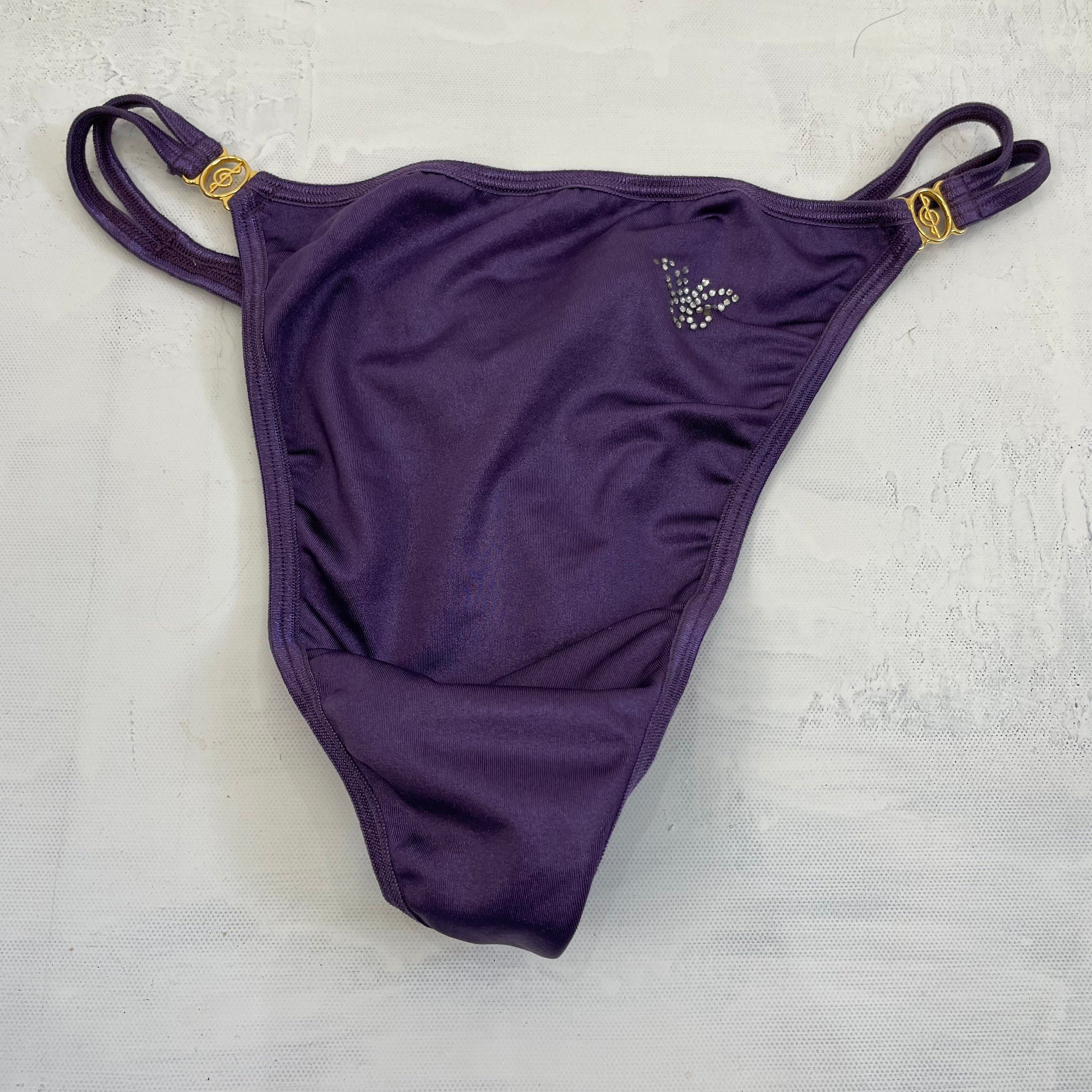 MISS REMASS DROP | small purple diamanté thong – remass