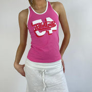 von dutch 45 graphic pink and white vest top‼️