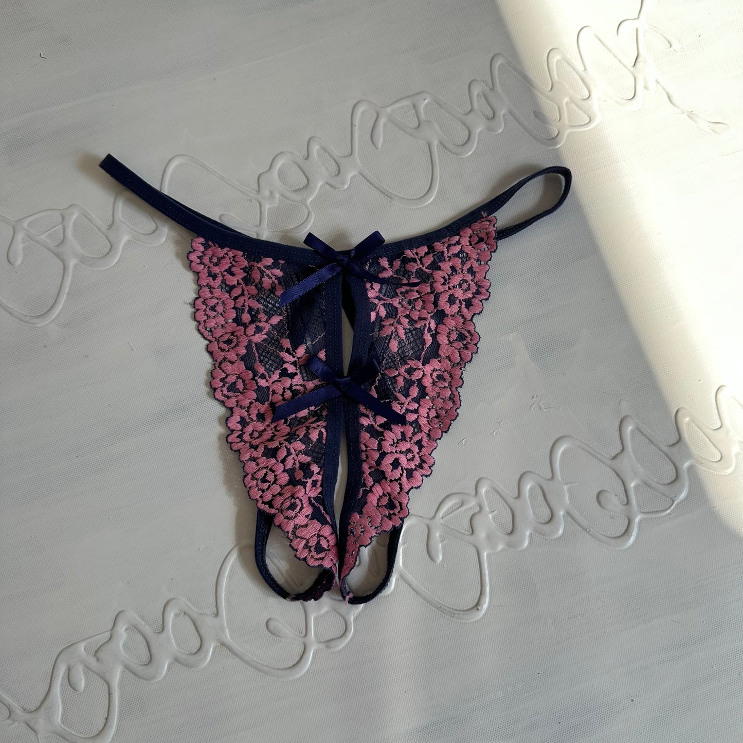 DAINTY DROP | purple and pink knickers - small
