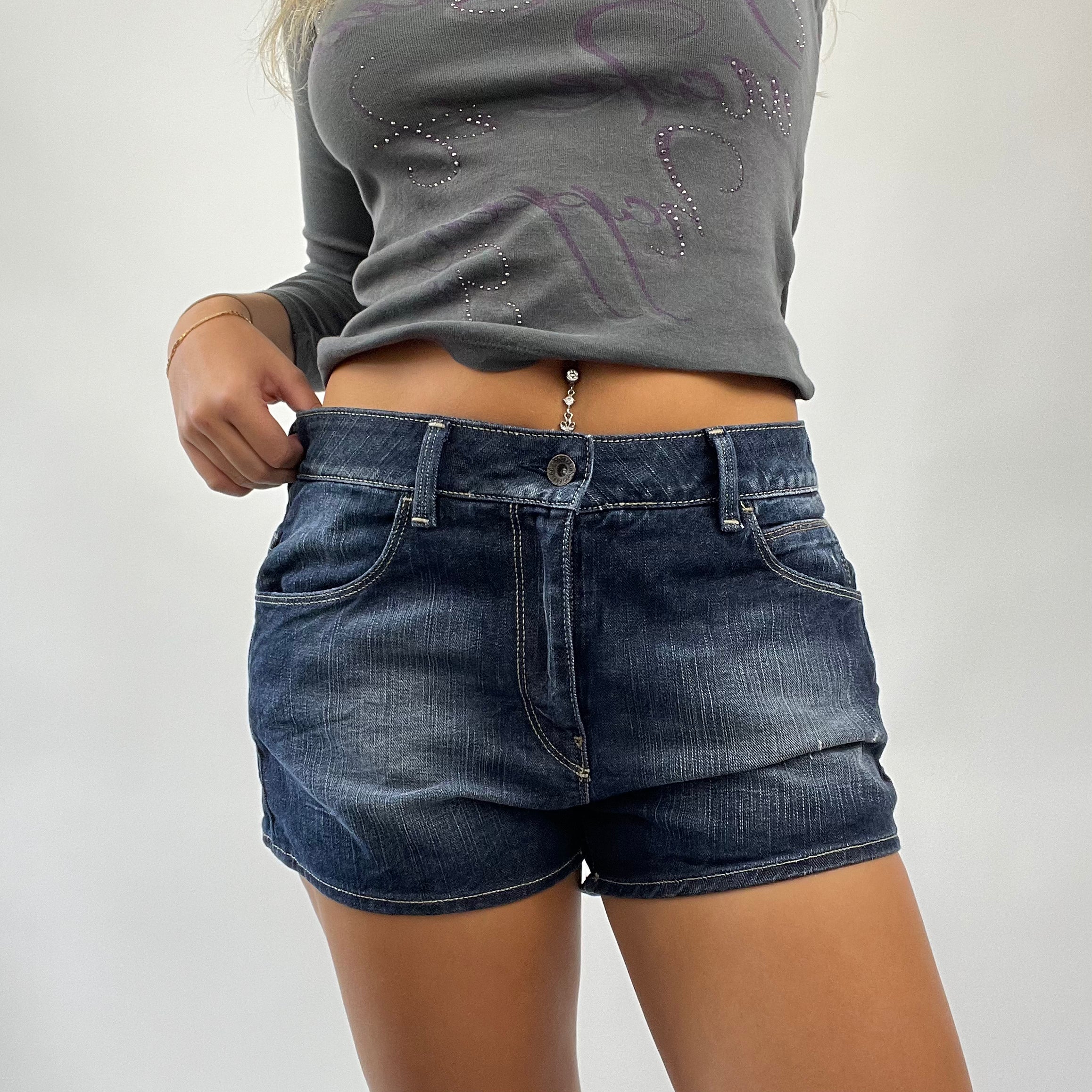 MISS REMASS DROP small dark denim guess shorts remass