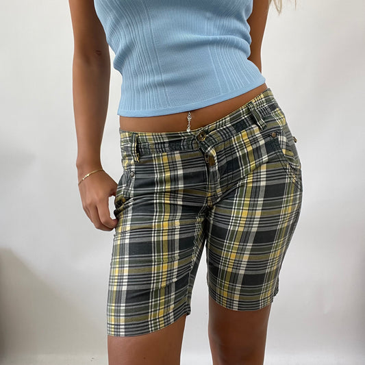 💚 EUROPEAN SUMMER DROP | small yellow/green checked shorts