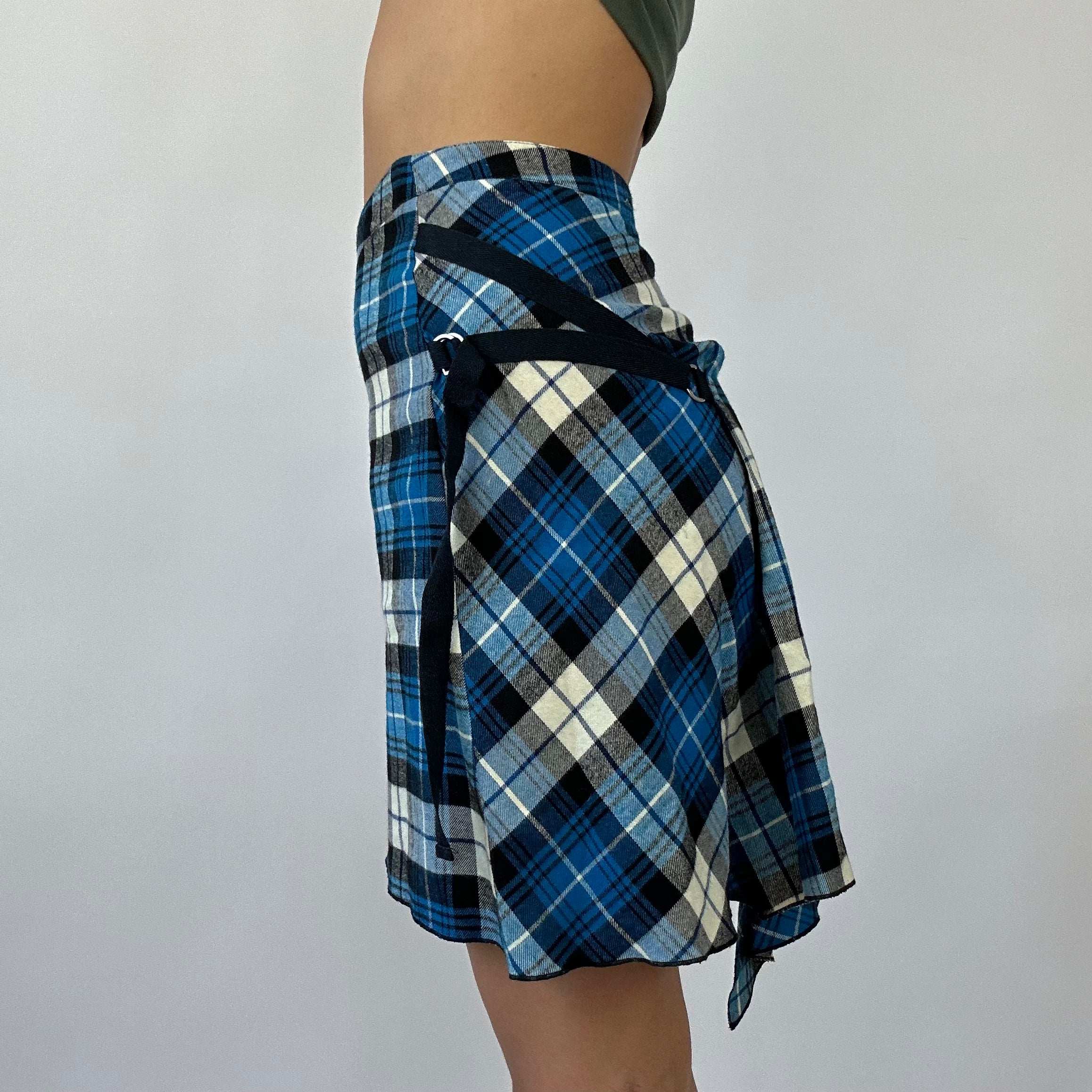 FRESHERS FITS DROP | blue tartan skirt – remass