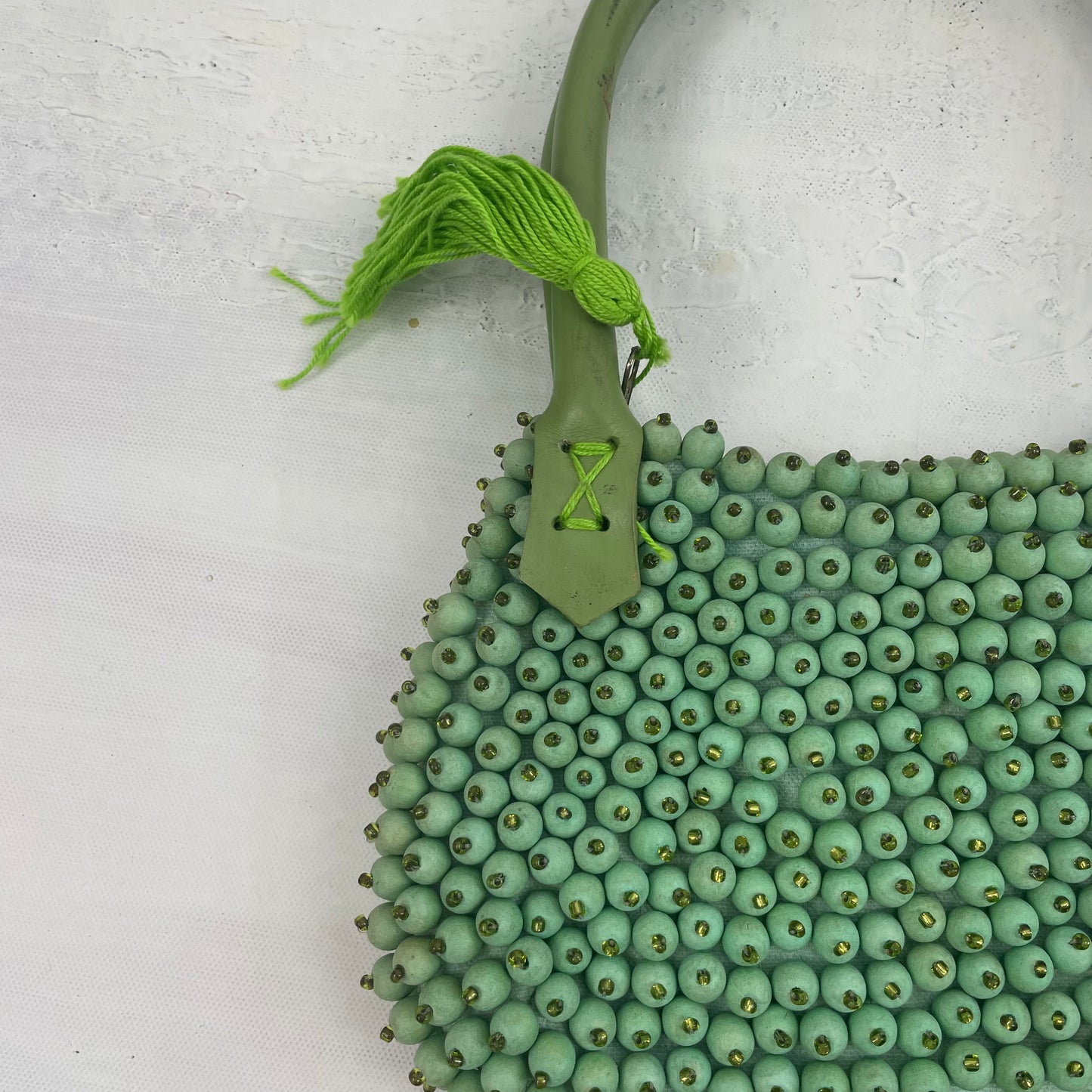 MERMAID CORE DROP | green beaded bag