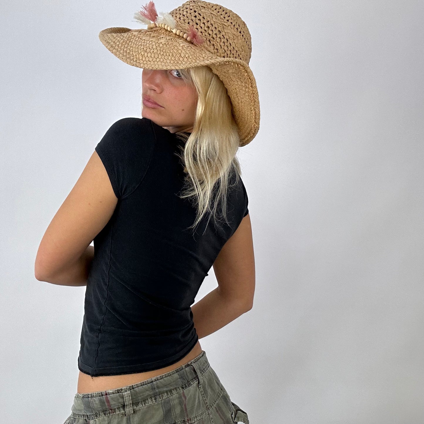 💚 EUROPEAN SUMMER DROP | woven straw sun hat with beaded detail