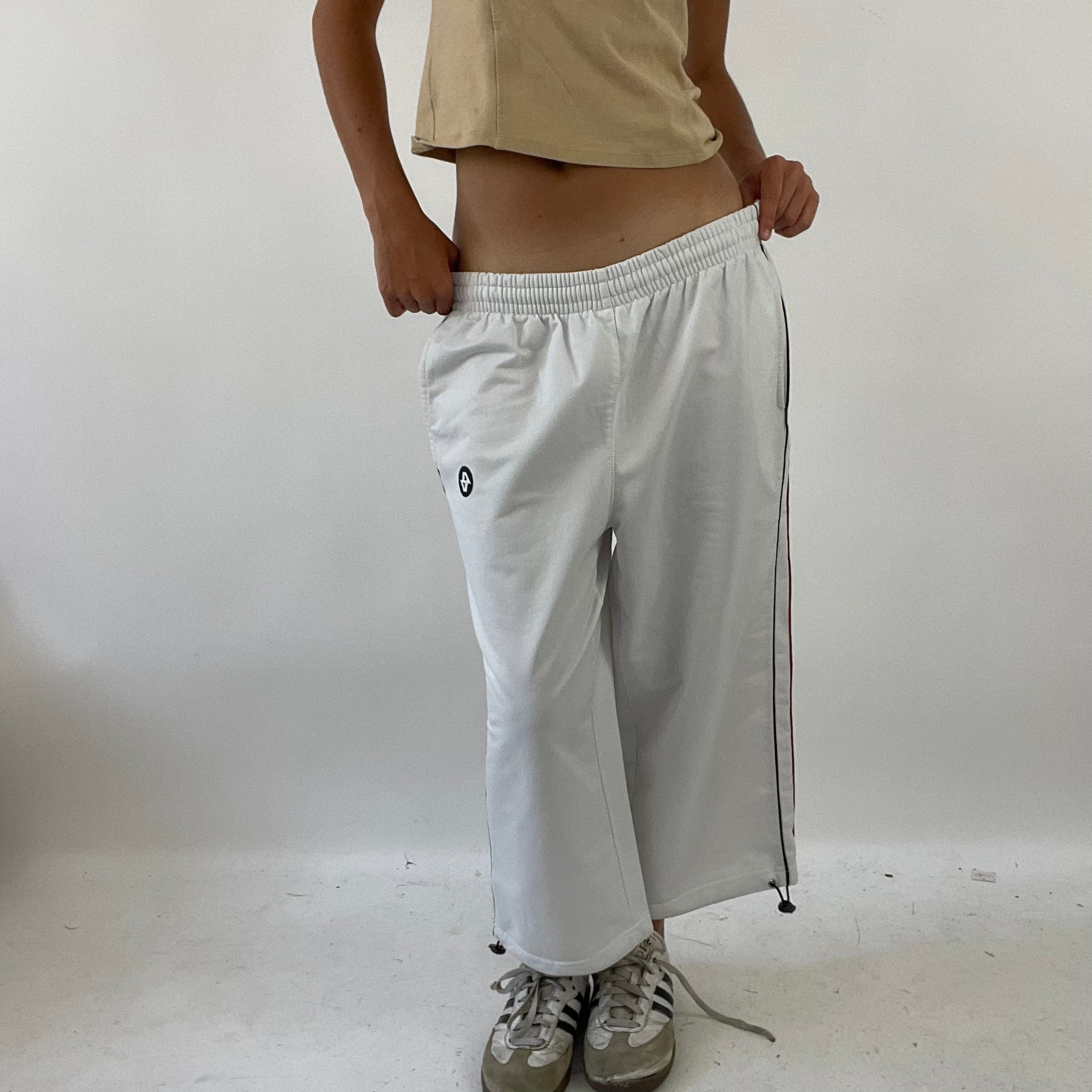 Blue and hot sale white jogger pants