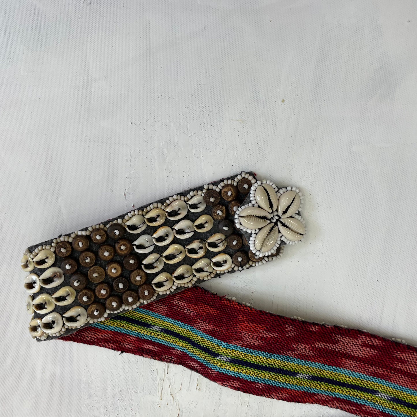 TROPICAL GIRL DROP | brown shell belt #2