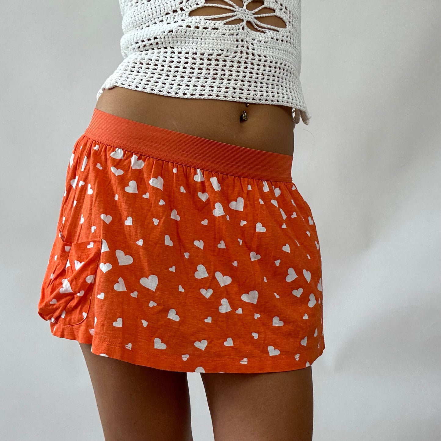 BARBIE DROP - beach barbie | orange mini skirt - small