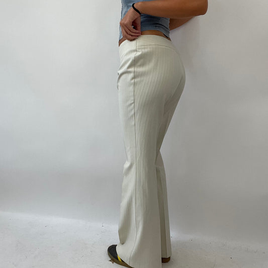 💚 BARBIE DROP - flower power barbie | medium beige pinstripe trousers