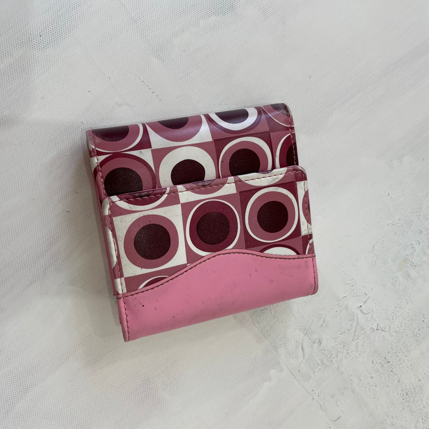 BARBIE DROP - flower power barbie | pink geometric print purse
