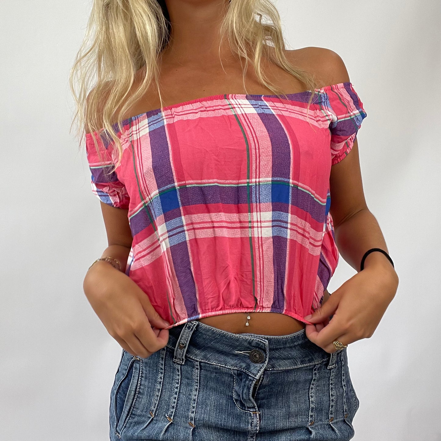 ‼️BARBIE DROP - college barbie | small pink off shoulder top