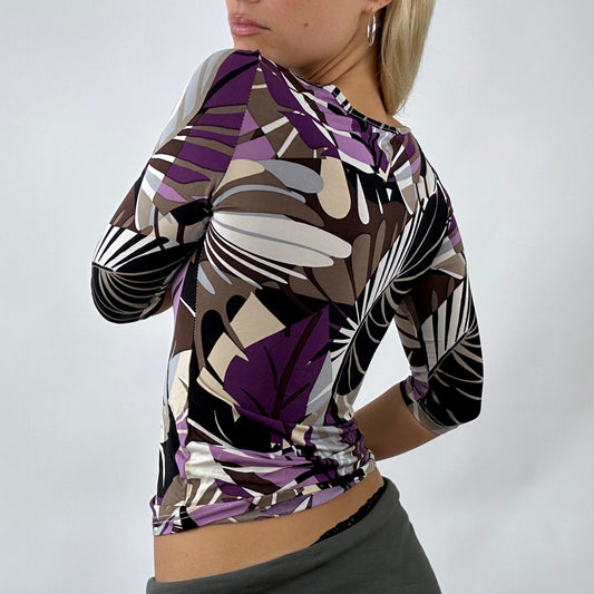 💚 💻 BARBIE DROP - flower power barbie | small purple graphic long sleeved top