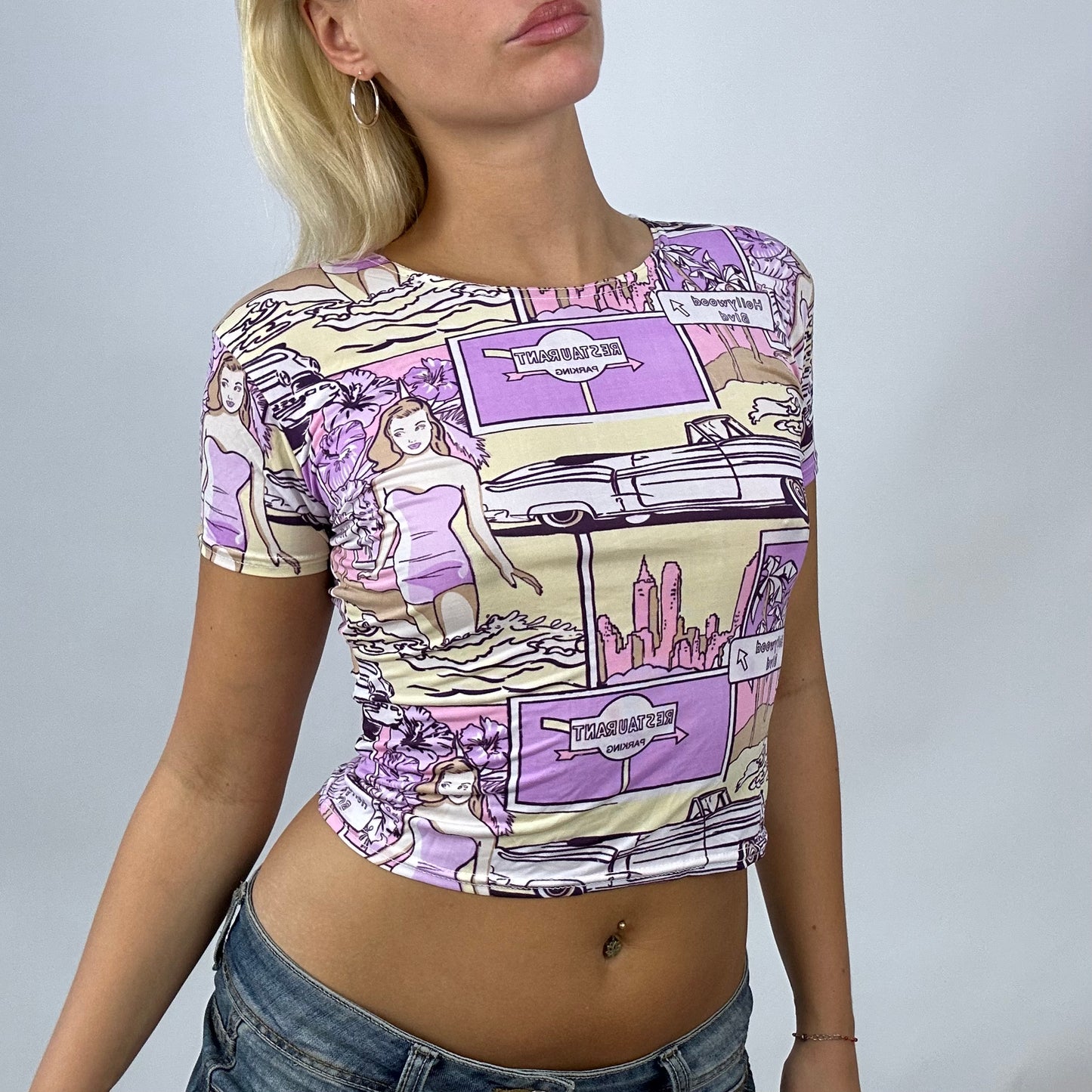 💻 BARBIE DROP - pop star barbie | lilac graphic t-shirt - small