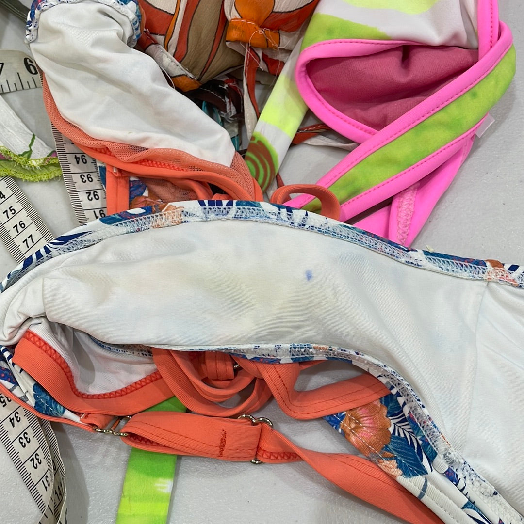 💚 TROPICAL GIRL DROP | coral and blue tropical print bikini set