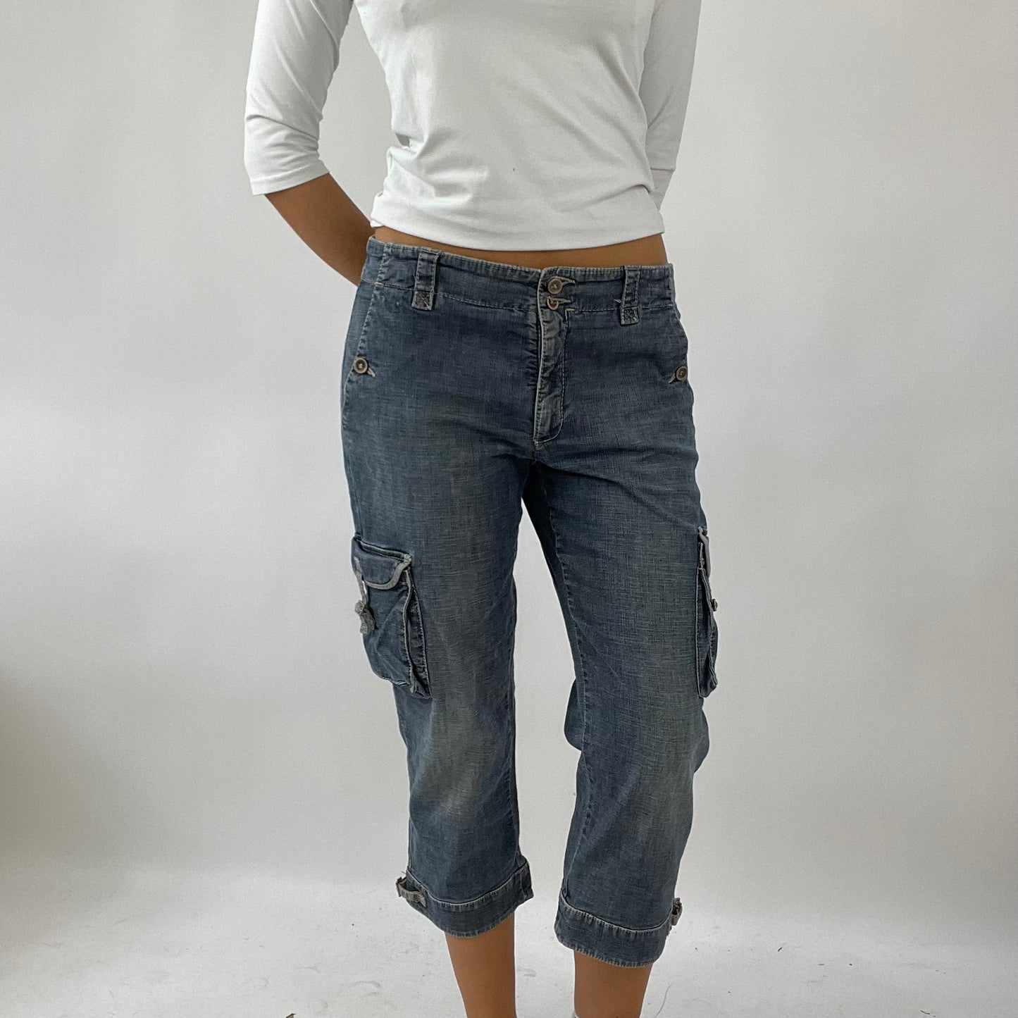 DROP 5 | medium trussardi jeans denim utility jorts