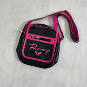 ‼️💻 | black & pink roxy crossbody bag