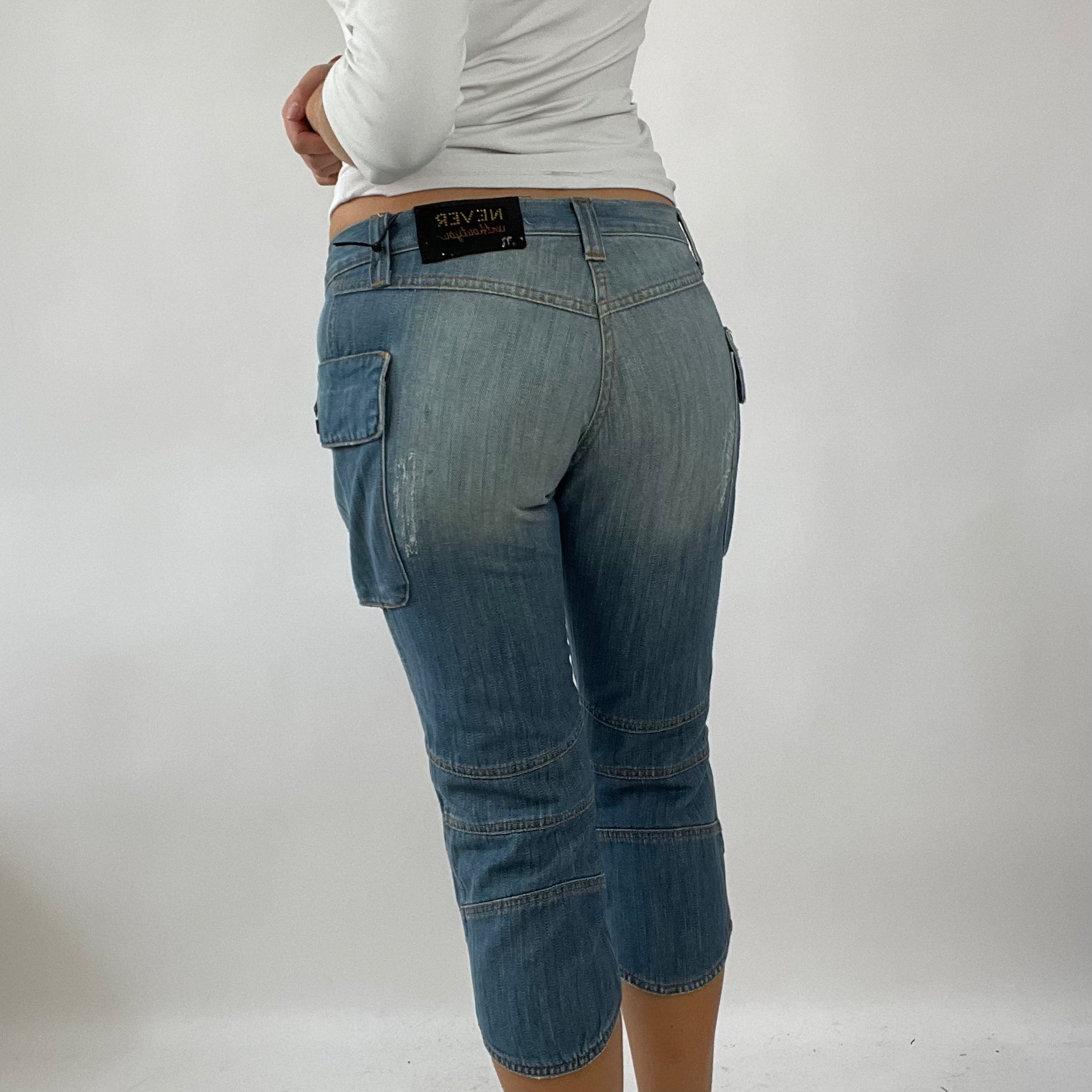 Quarter sales length jeans