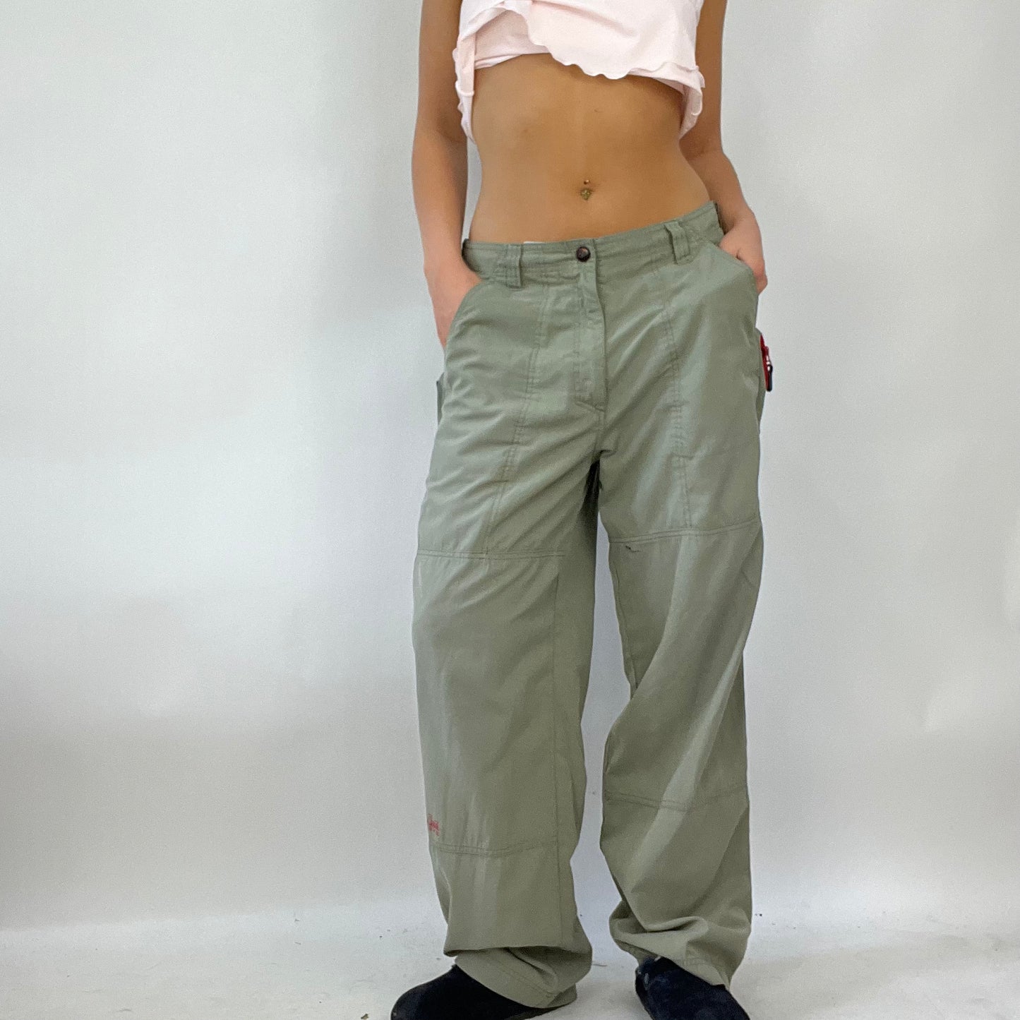 FESTIVAL DROP | green billabong cargo trousers - medium