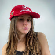 💻 כובע מצחייה מפליז ⁨ferrari⁩ – אדום – ⁨blokecore drop⁩