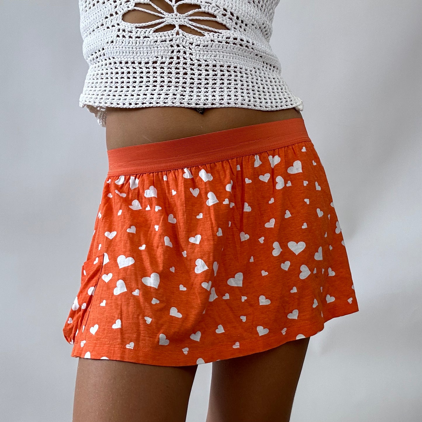 BARBIE DROP - beach barbie | orange mini skirt - small