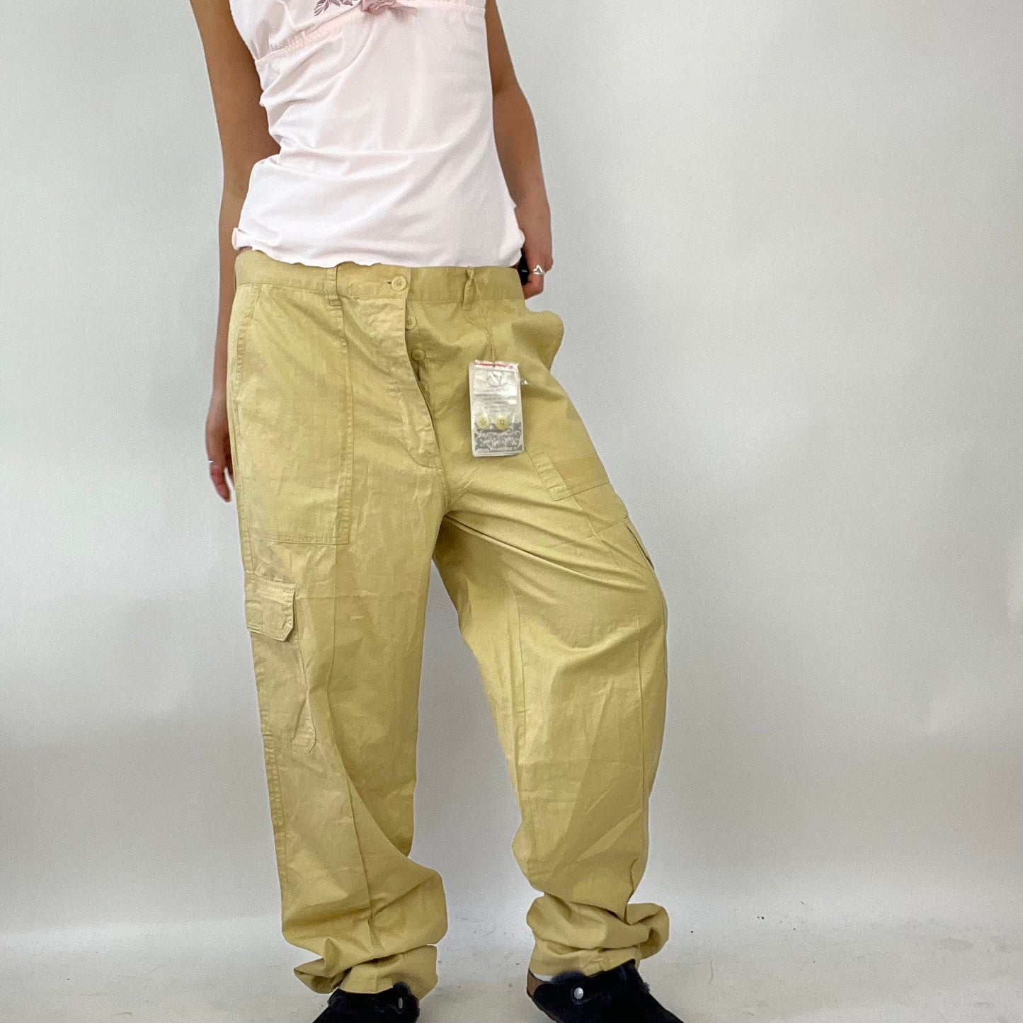 💚 FESTIVAL DROP | large beige cargo trousers