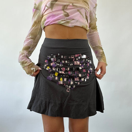 BOHO GIRL DROP | desigual grey skirt - size S