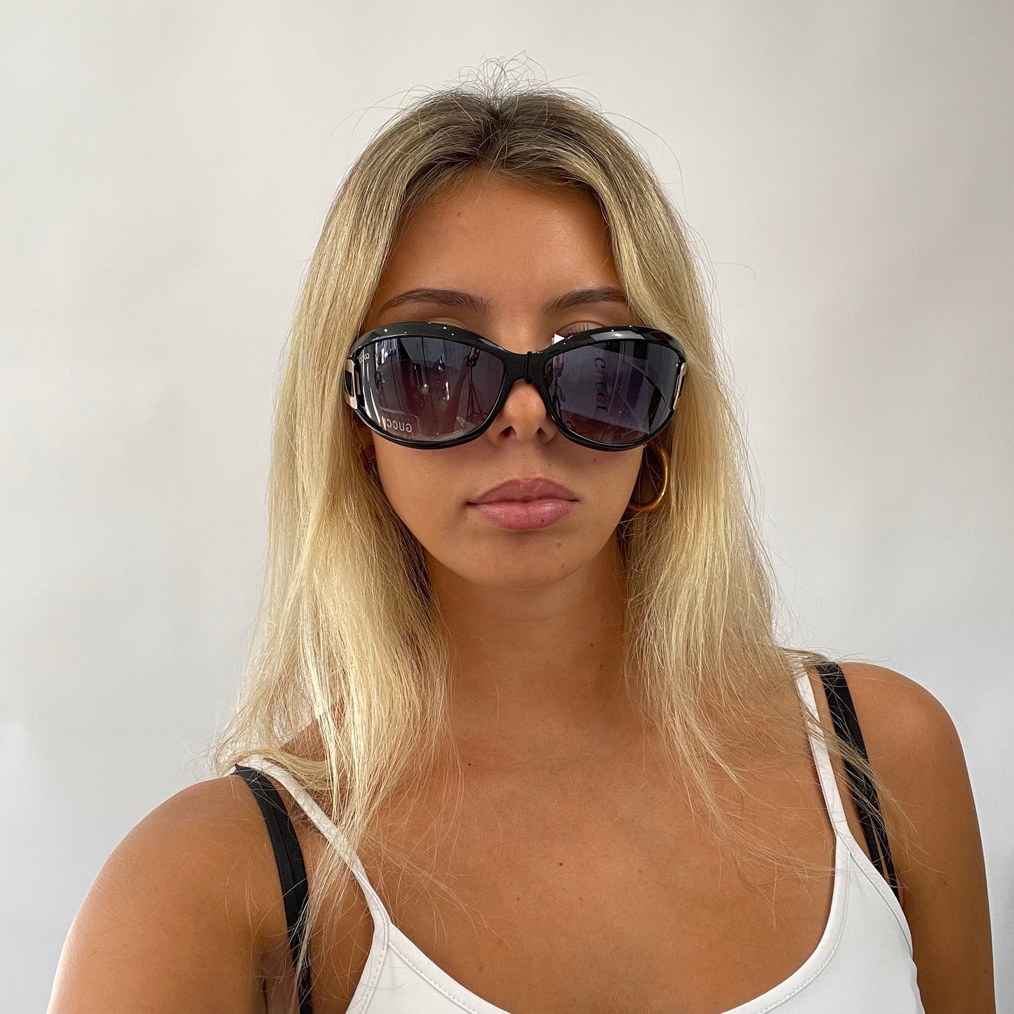 EUROPEAN SUMMER DROP | black round gucci style sunglasses