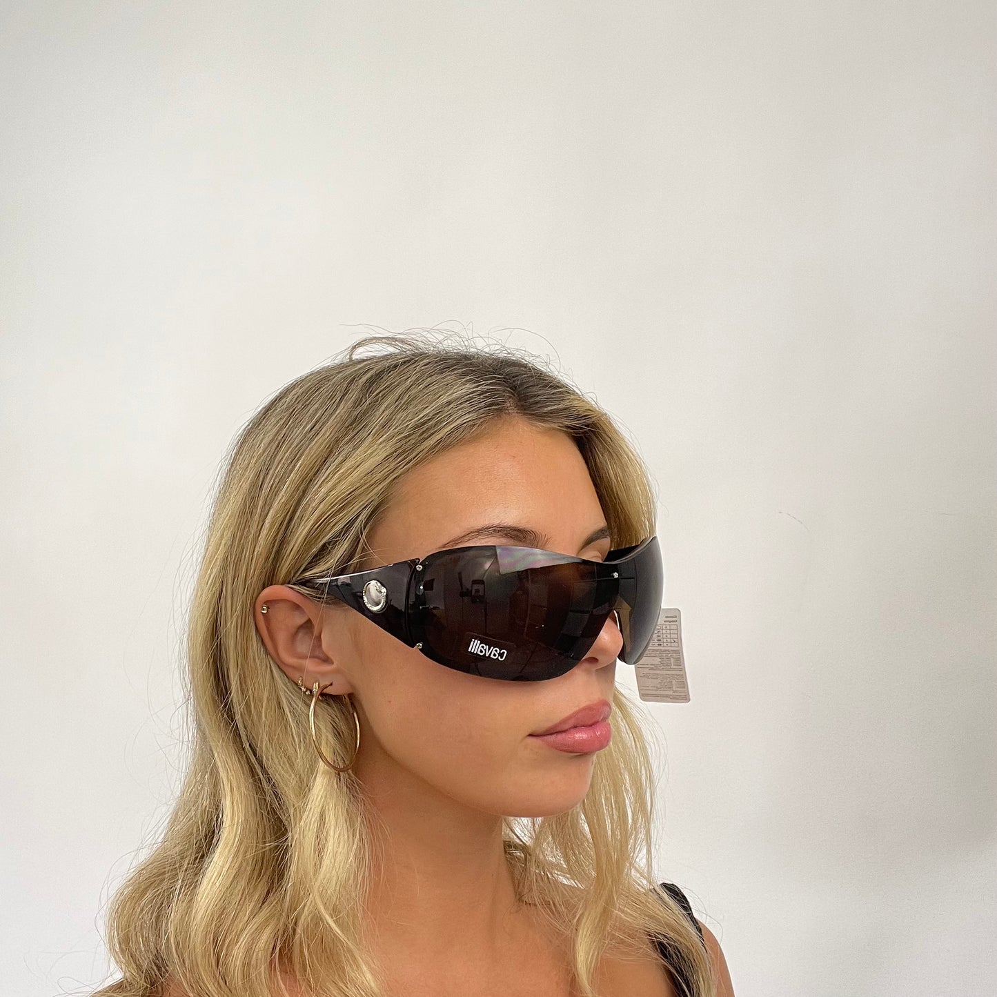 MODEL OFF DUTY DROP | brown cavalli style sunglasses