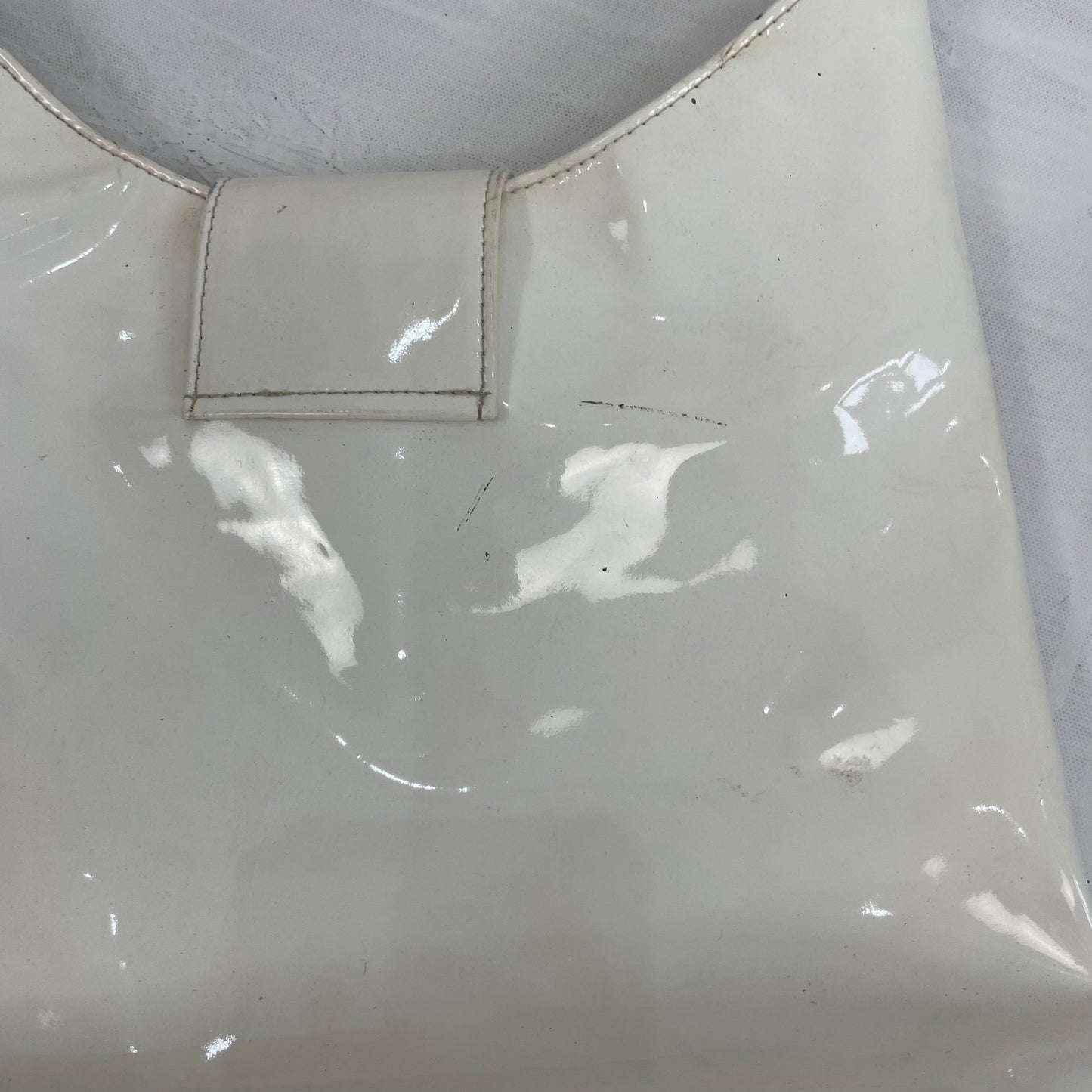 BOAT PARTY DROP | white d&g patent bag