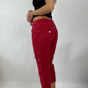 💚 DROP 5 | small yessica red 3/4 length trousers