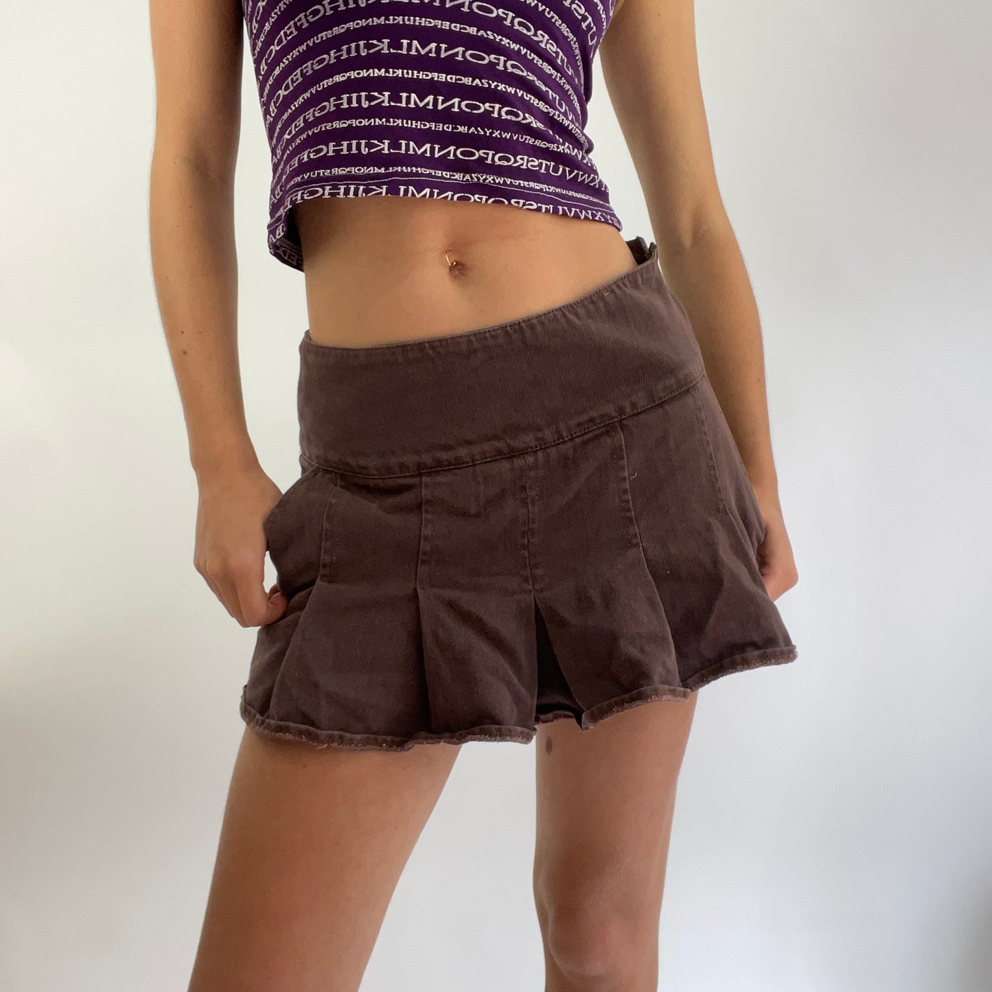 💻 FESTIVAL DROP | small brown pleated skirt