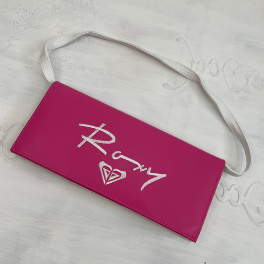 💻‼️BARBIE DROP - college barbie | dark pink & white roxy bag
