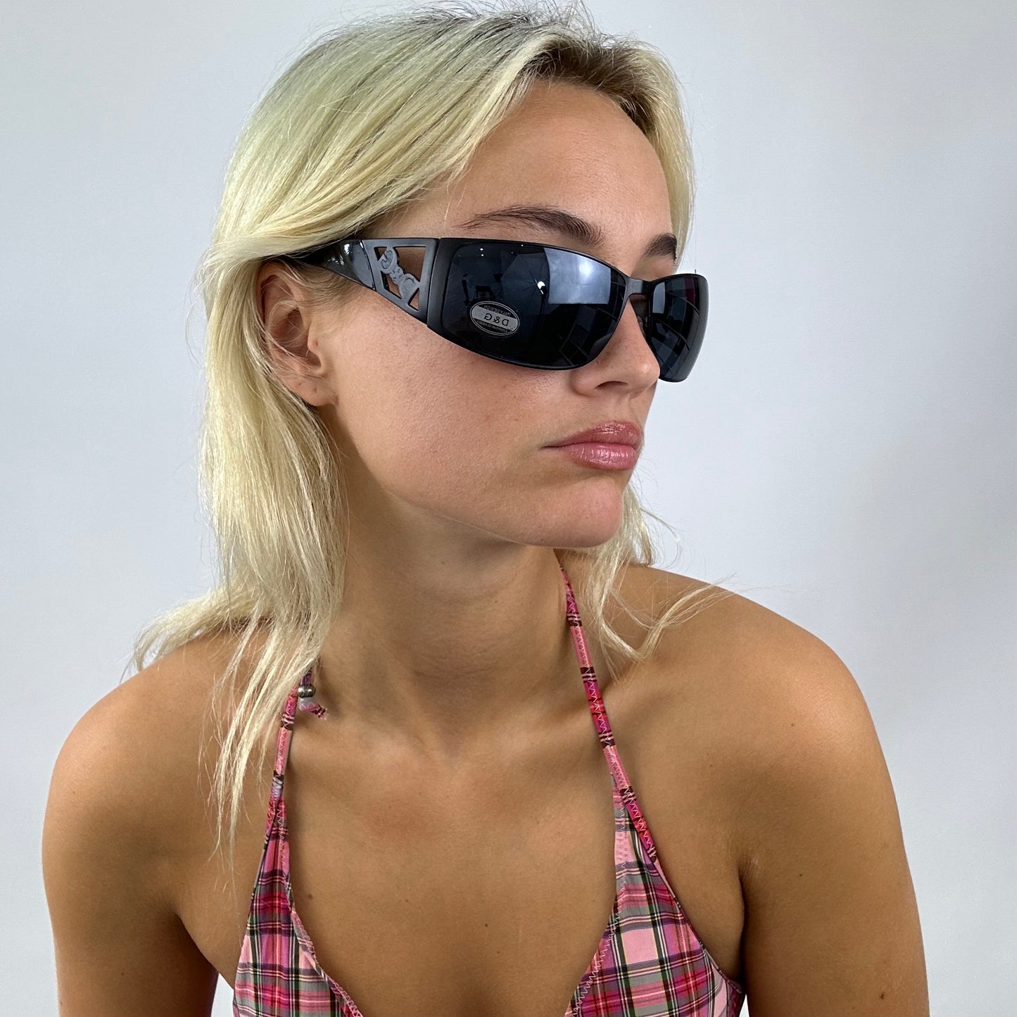 matte black dolce & gabbana style sunglasses