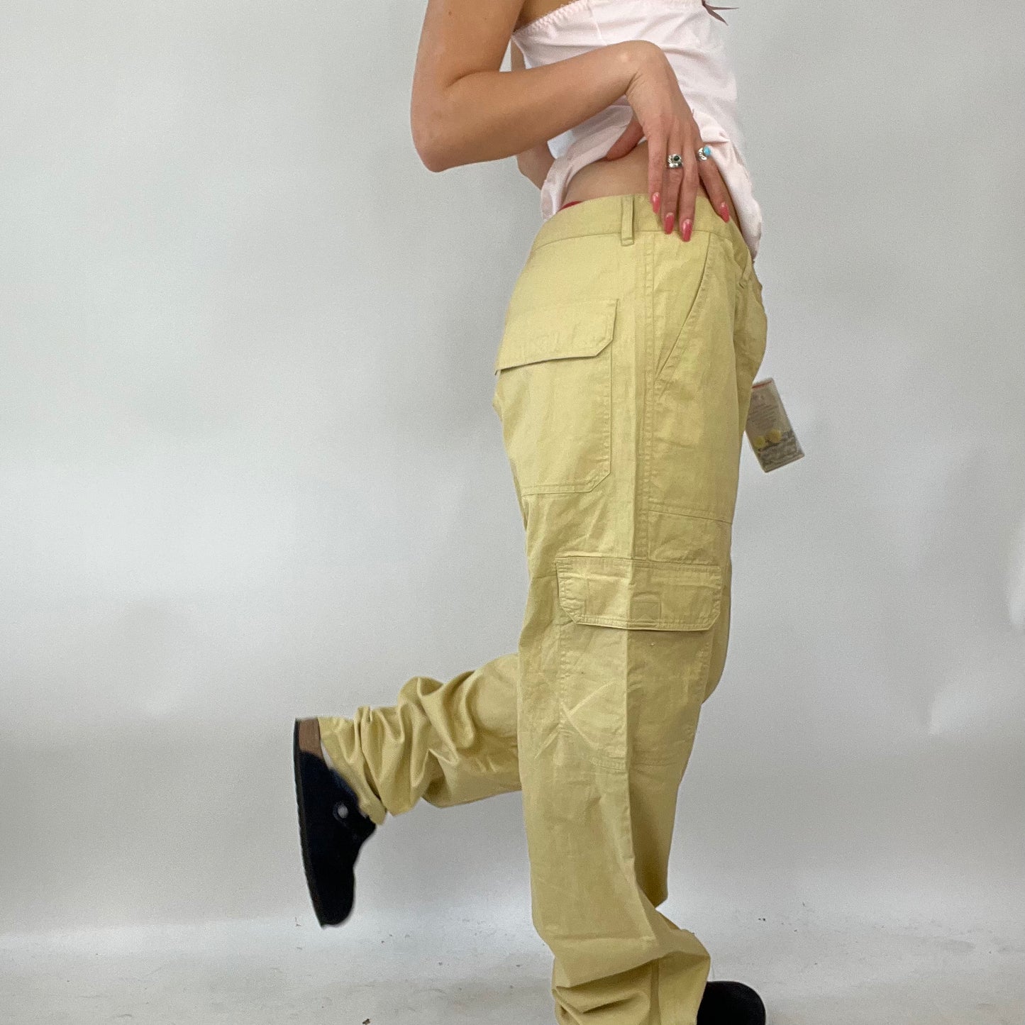 💚 FESTIVAL DROP | large beige cargo trousers