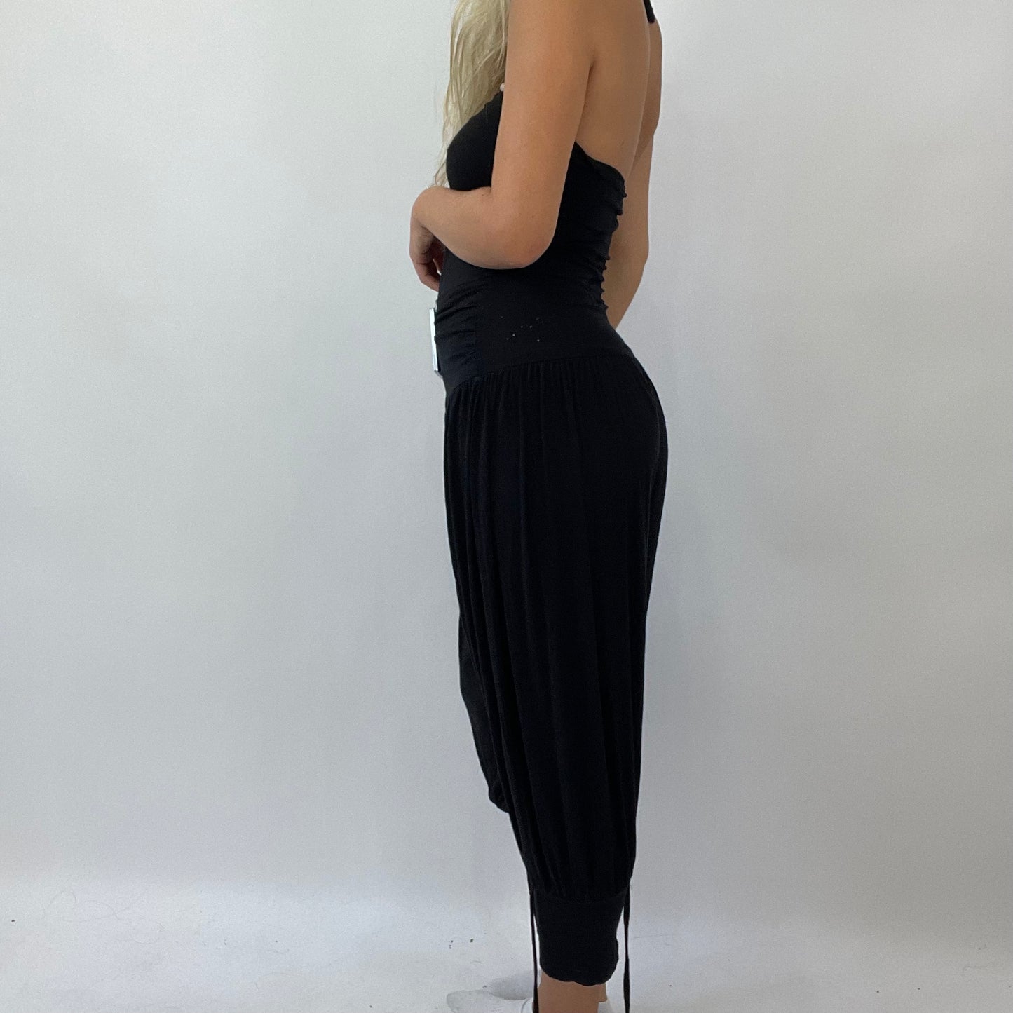 💚 💻 MISS REMASS DROP | small black flowy jumpsuit with oversized buckle