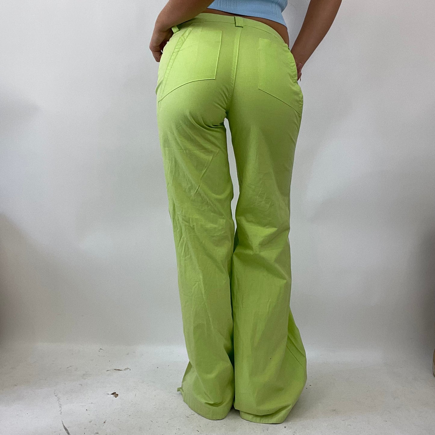 EUROPEAN SUMMER DROP | small green high waisted trousers