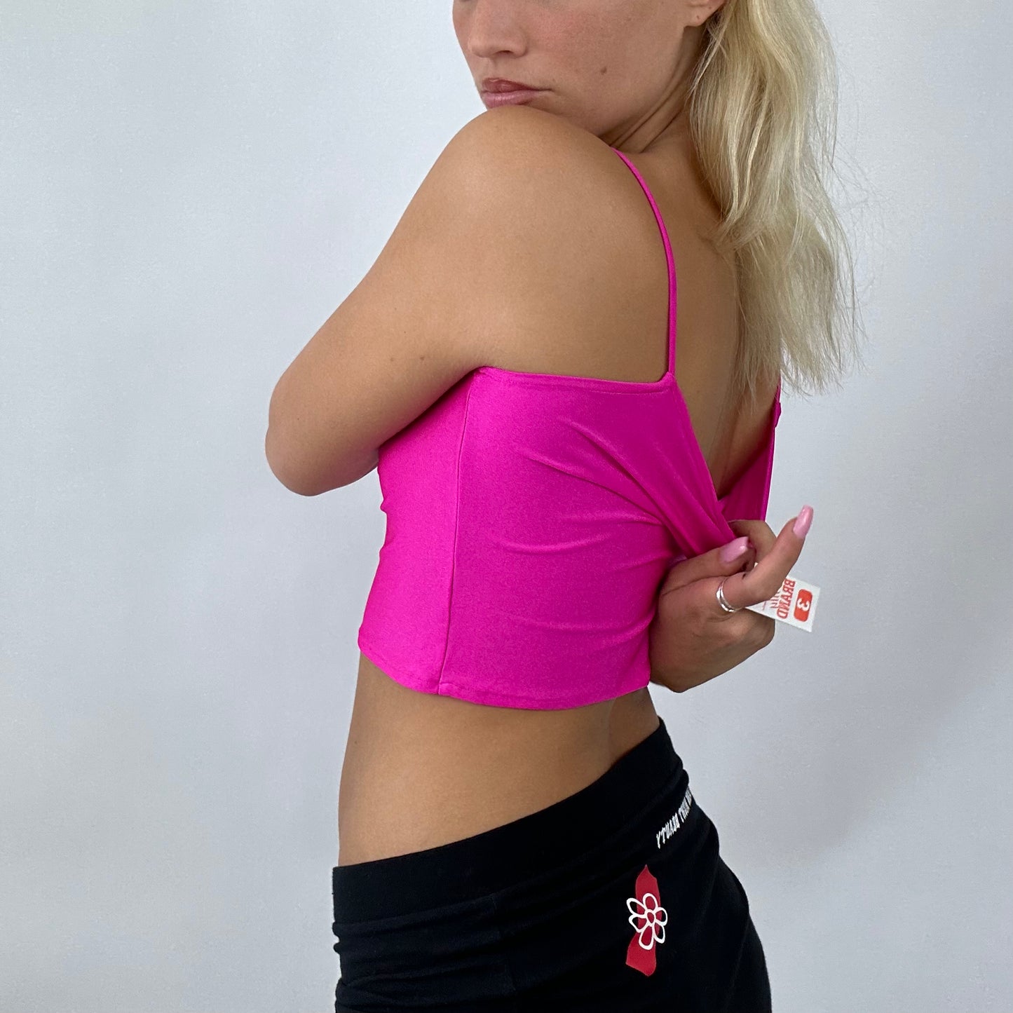 💚 BARBIE DROP - classic barbie | medium hot pink cropped vest