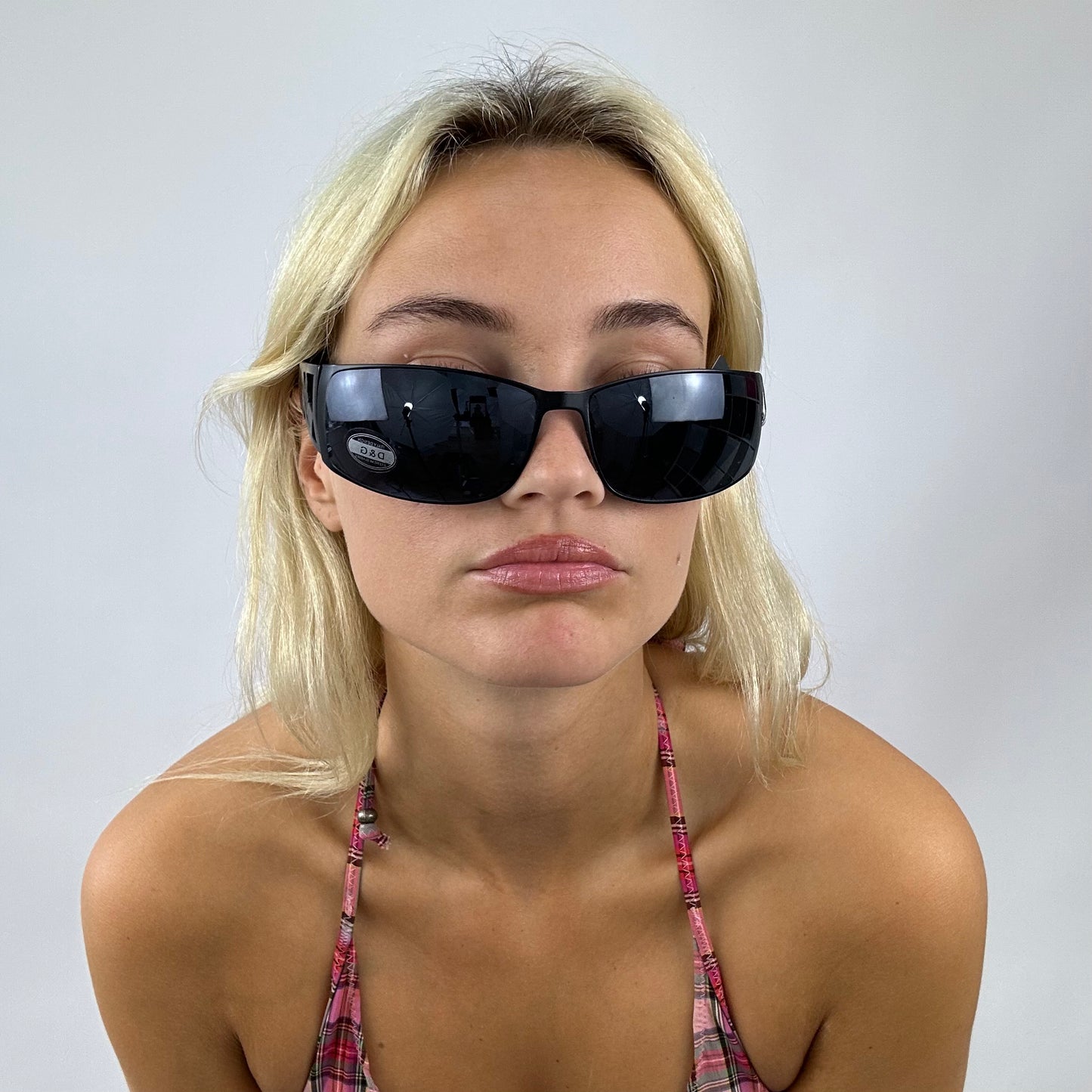 matte black dolce & gabbana style sunglasses