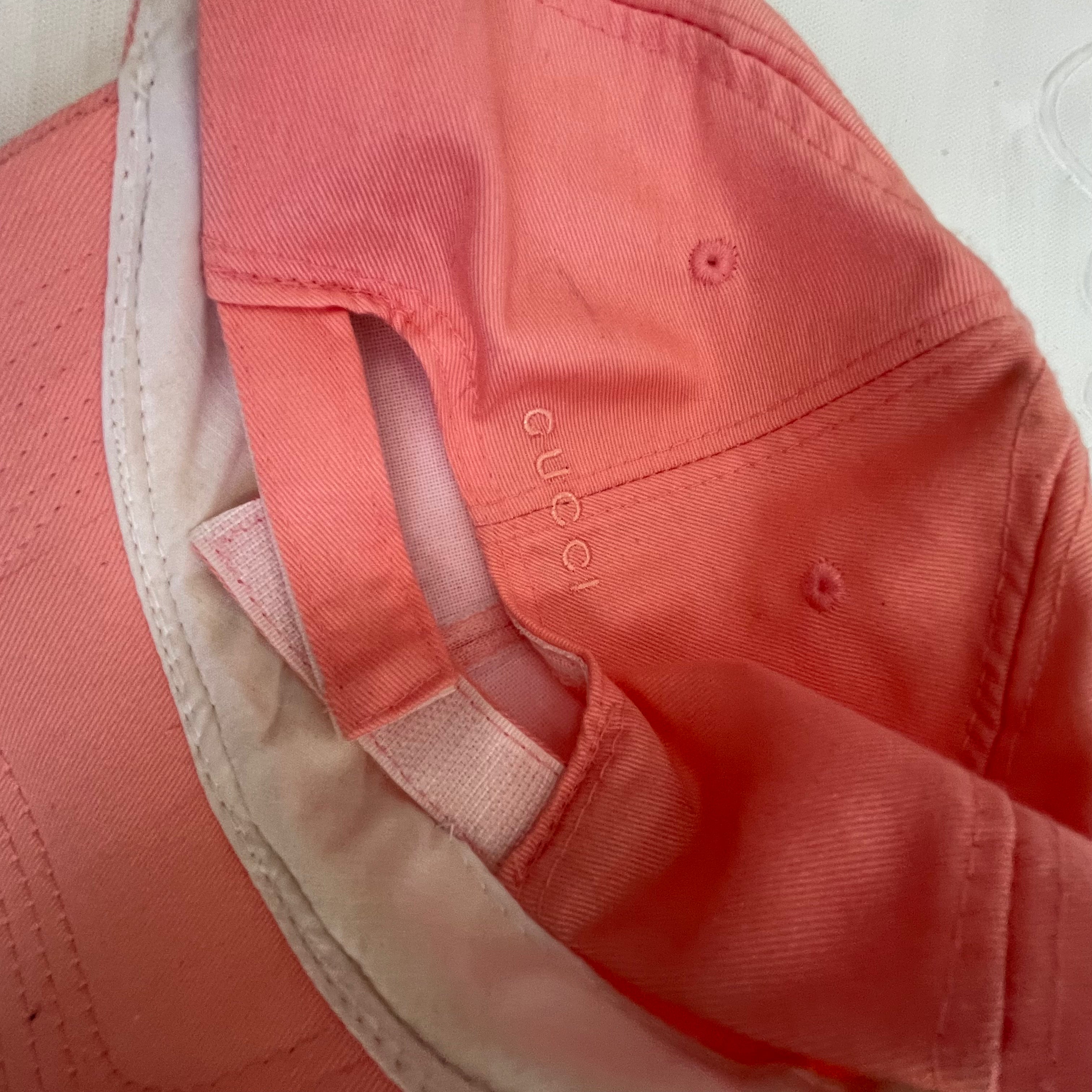 Pink gucci cap sales