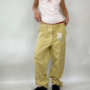 💚 FESTIVAL DROP | large beige cargo trousers