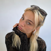 MODELO OFF DUTY DROP | gafas de sol negras de piel de serpiente