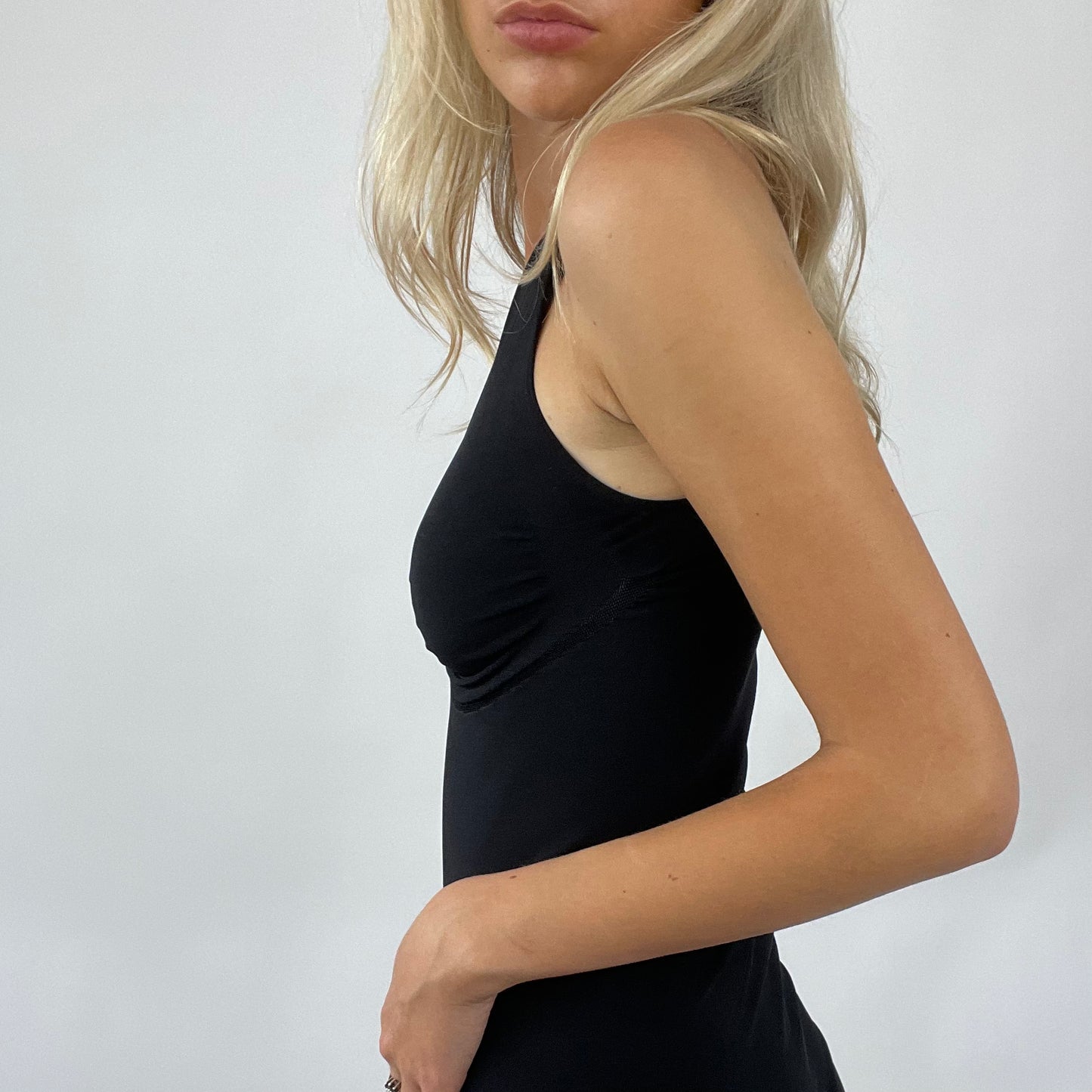 MODEL OFF DUTY DROP | xs / small black swimming costume