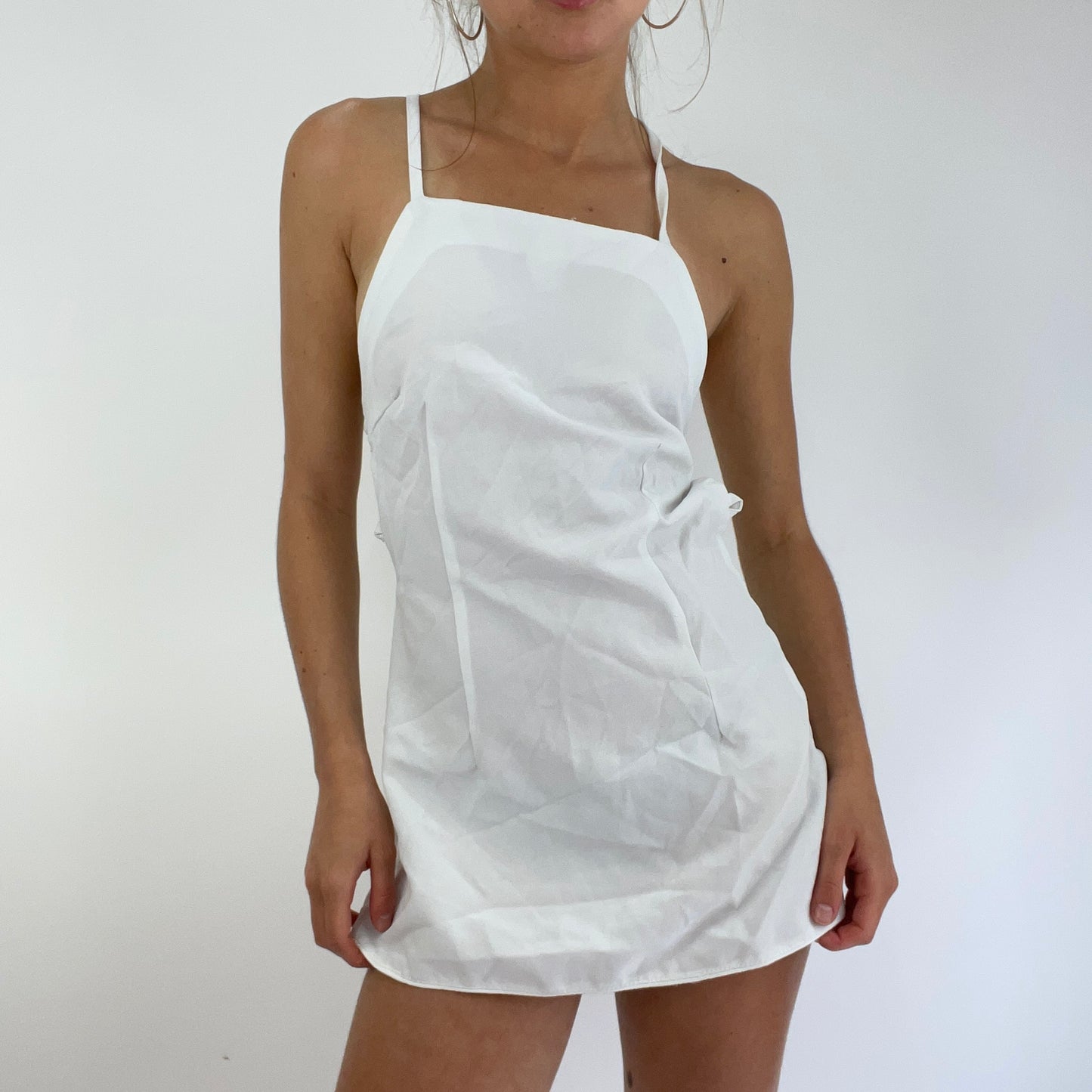FESTIVAL DROP | white backless top - small