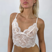 ‼️ DAINTY DROP | couleur: blanc · matière: dentelle · article: brassière
