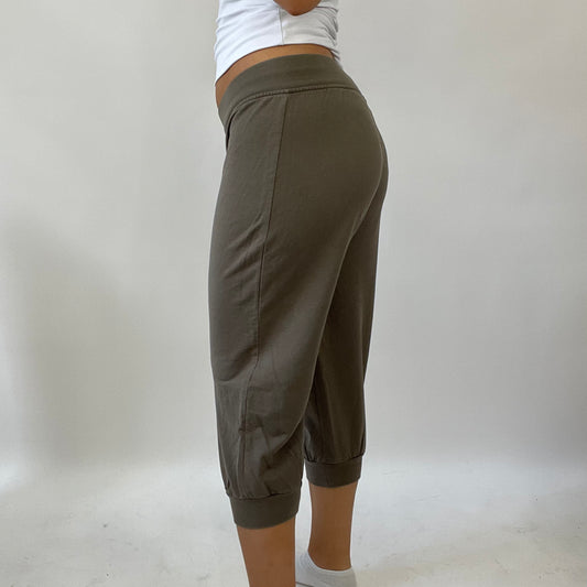 MANHATTAN GIRL DROP | small khaki stretchy graphic joggers